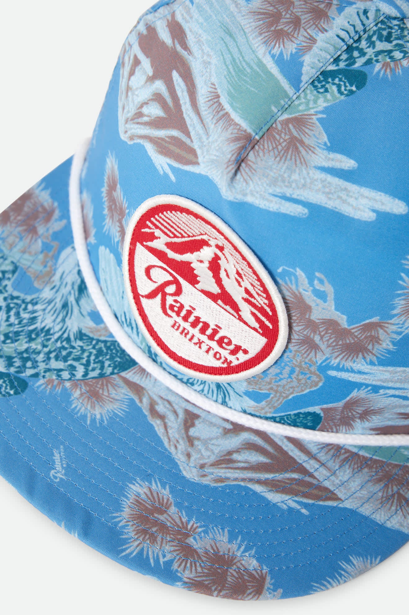 brixton-rainier-snapback-trucker-cap-blau-allover-print image 6
