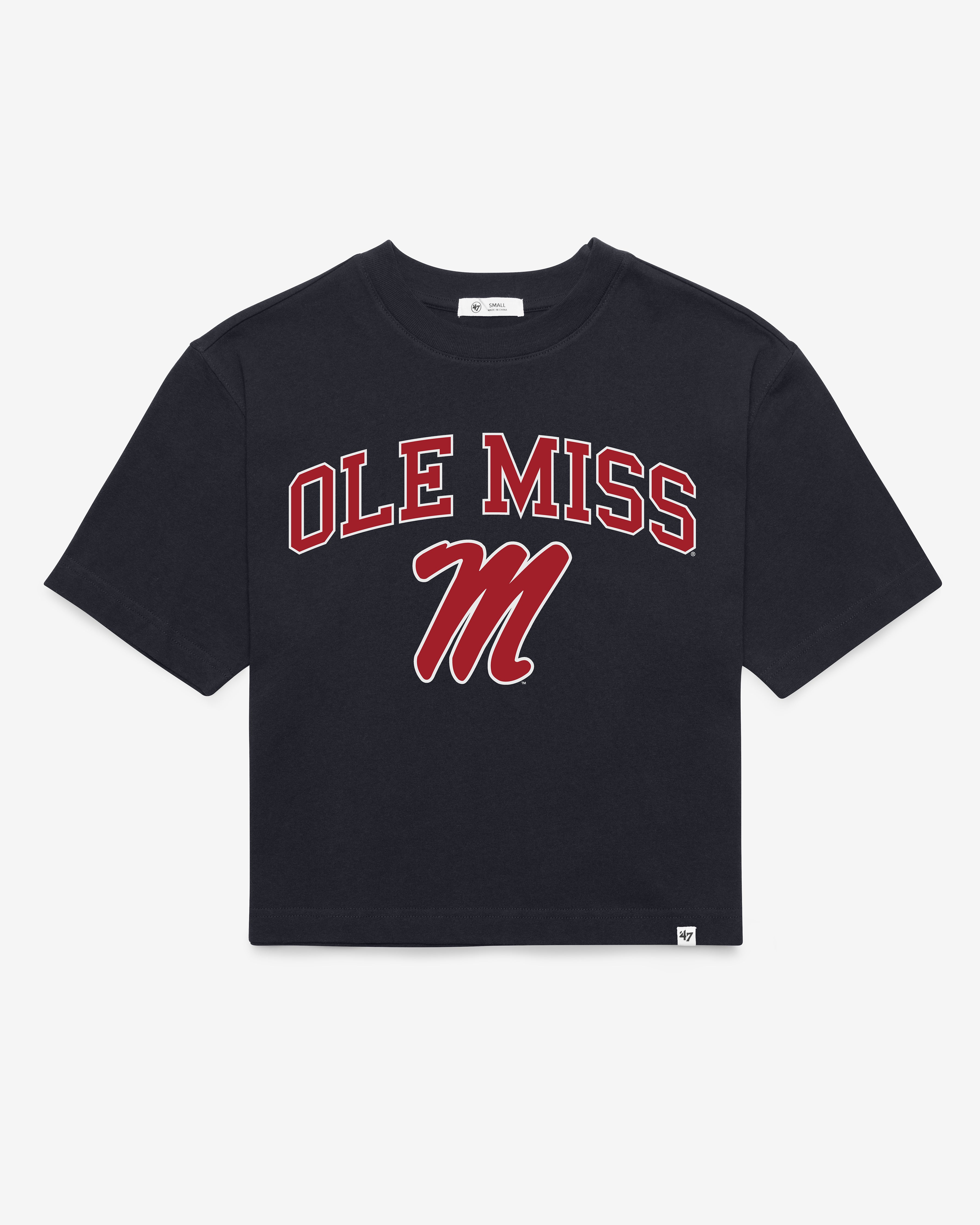 47-foundation-ole-miss-arch-game-t-shirt-navy-damen image 1