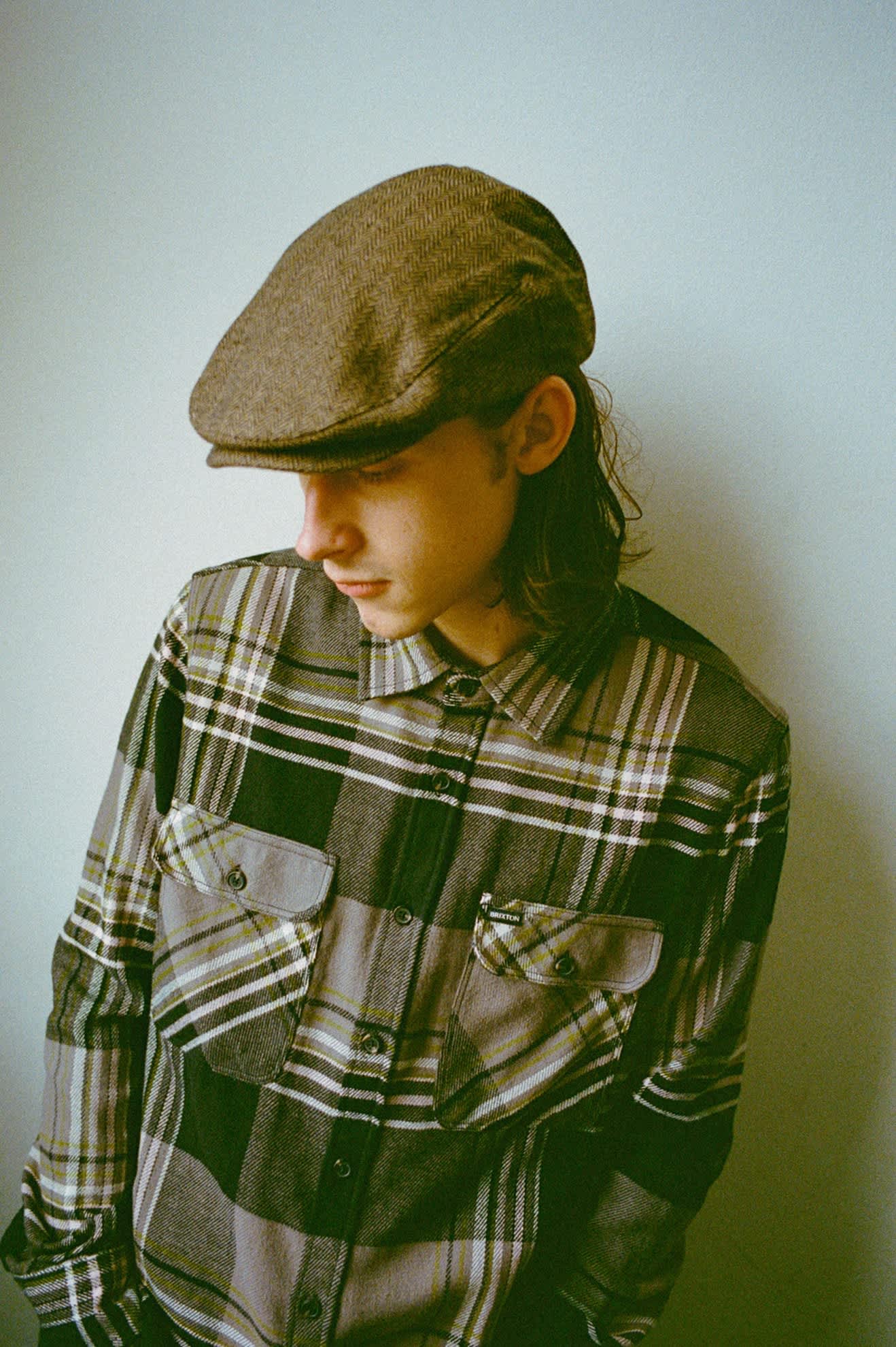 brixton-hooligan-flatcap-brown-khaki-fischgr-t image 2