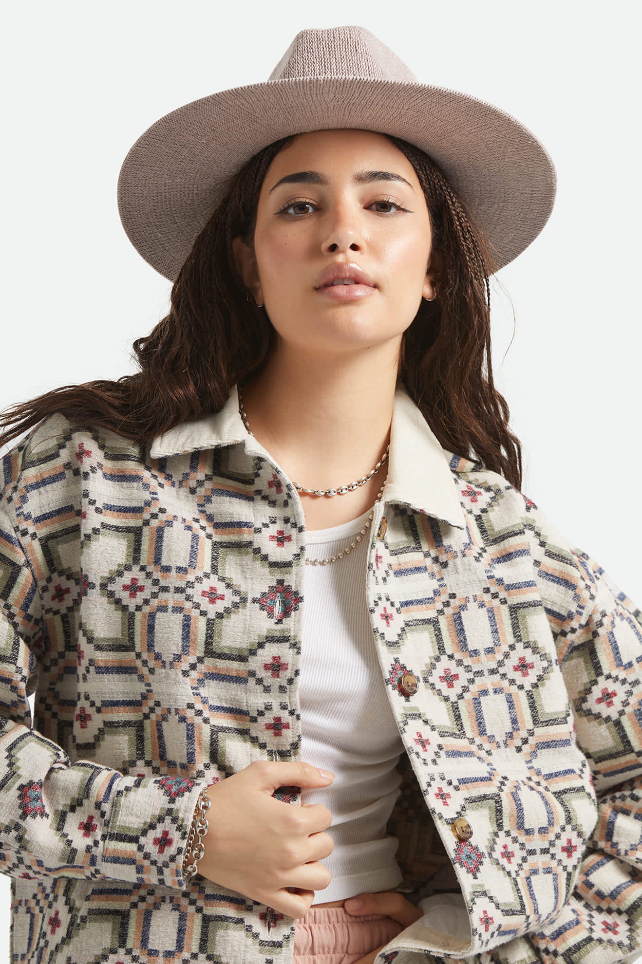 brixton-lyons-knit-packable-hut-chalk-pink-baumwolle image 2
