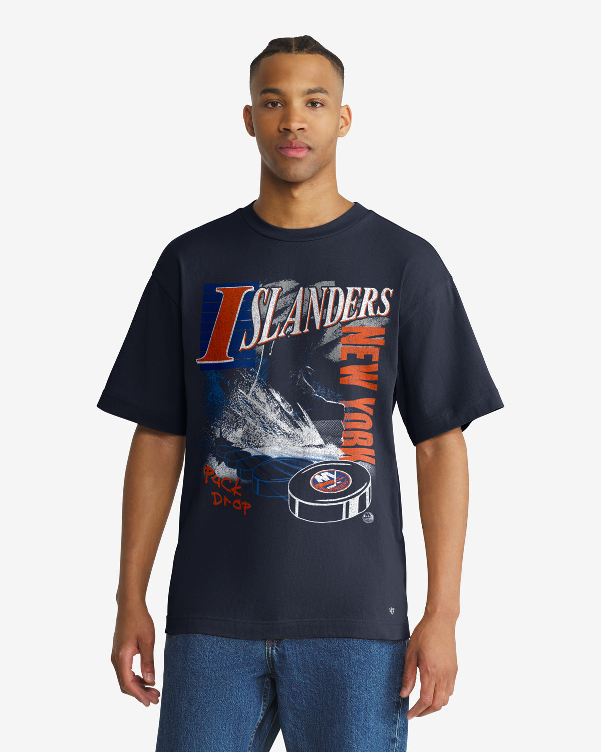 47-brand-foundation-new-york-islanders-t-shirt-navy image 1