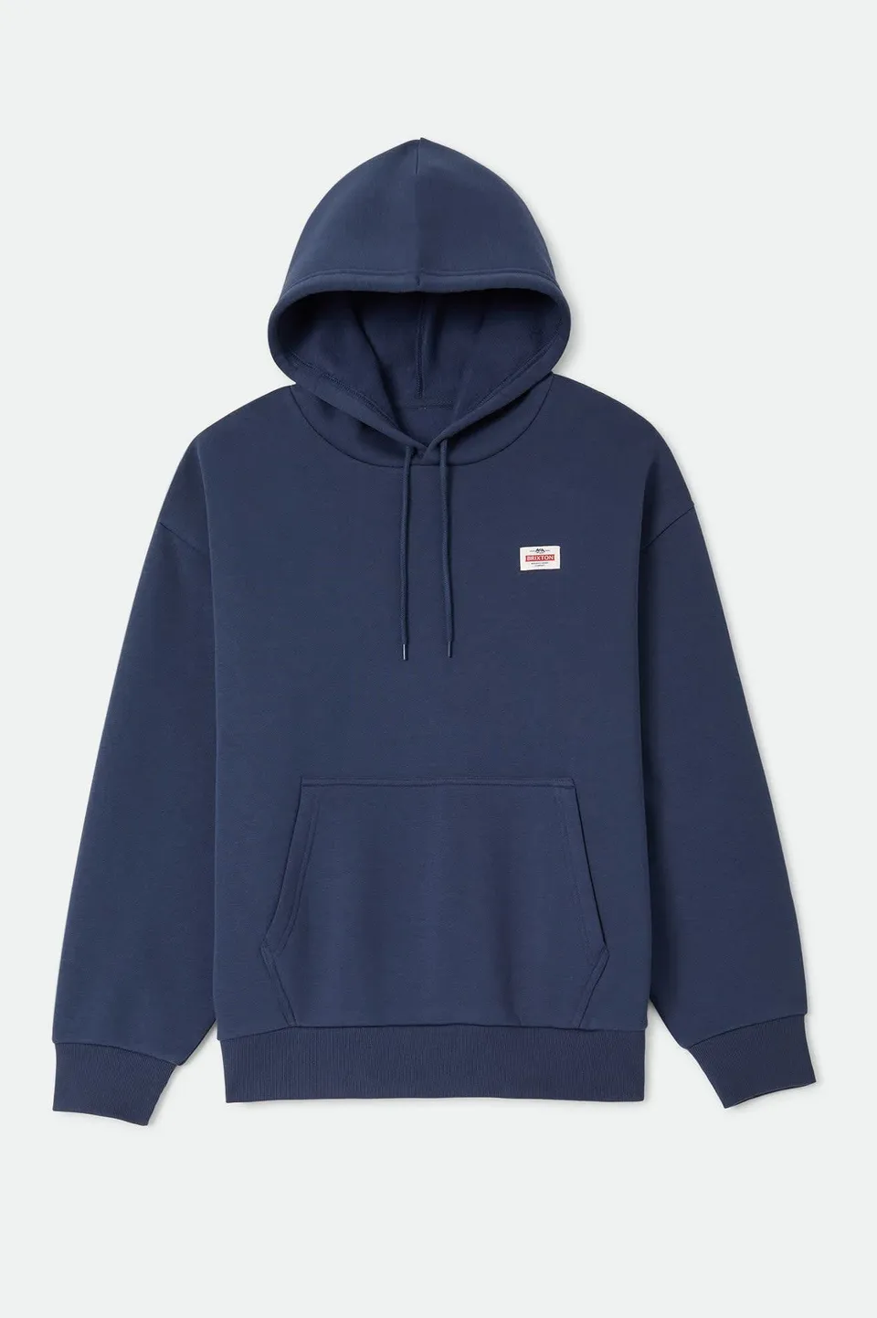 brixton-trademark-hood-hoodie-washed-navy-fleece image 1