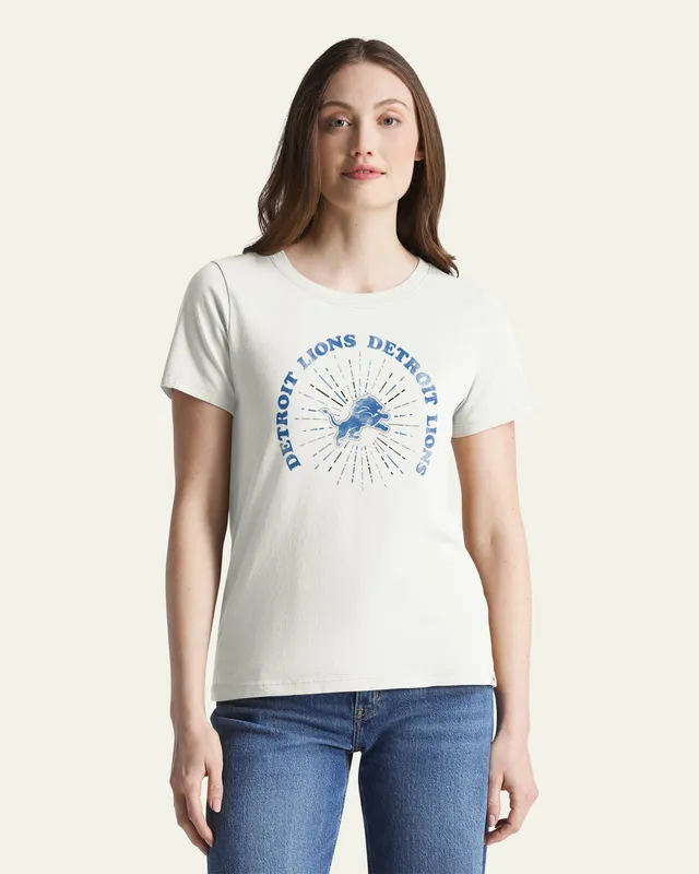 47-brand-detroit-lions-shine-lines-everyday-t-shirt-sand-damen image 1