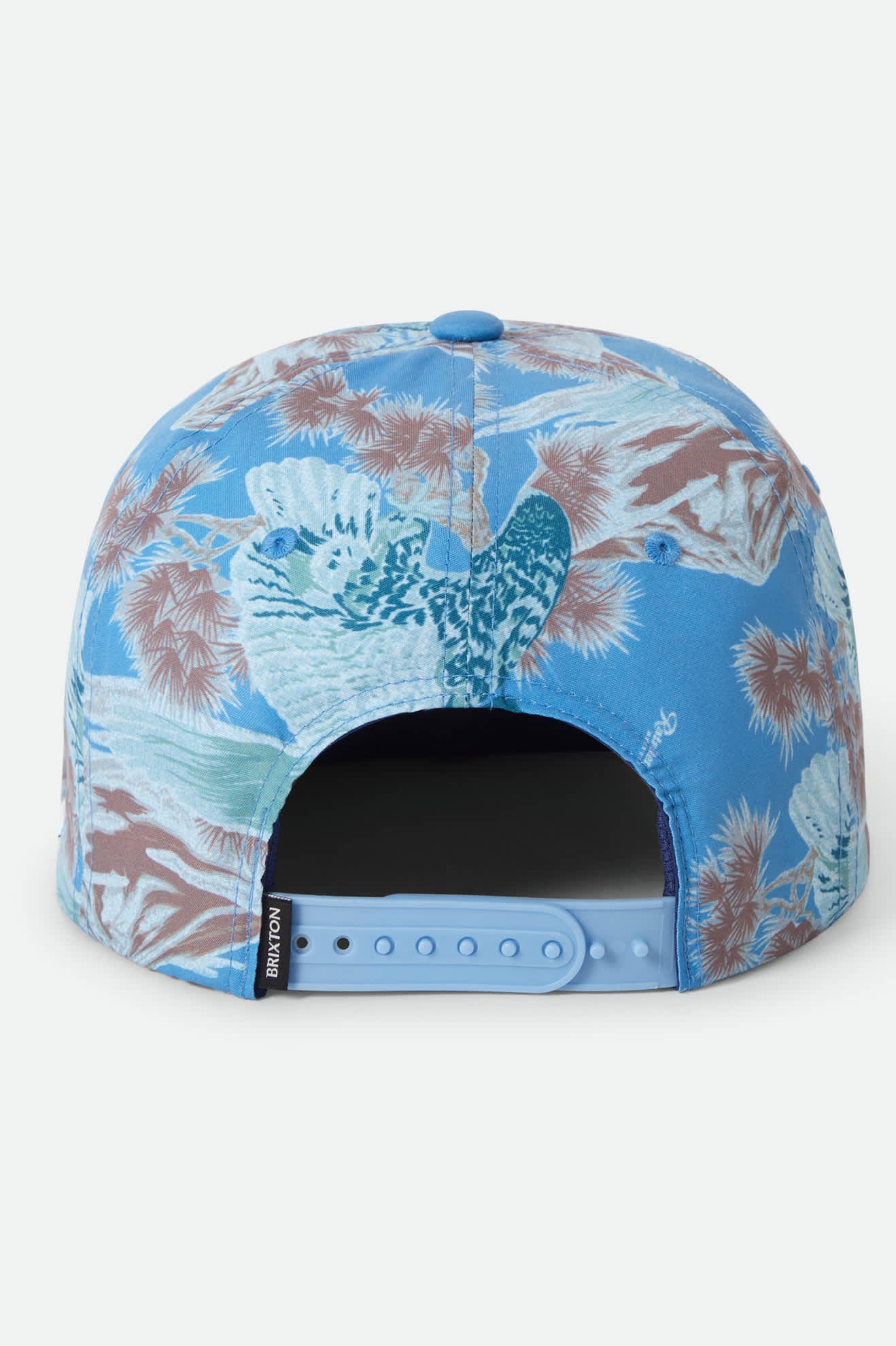 brixton-rainier-snapback-trucker-cap-blau-allover-print image 5