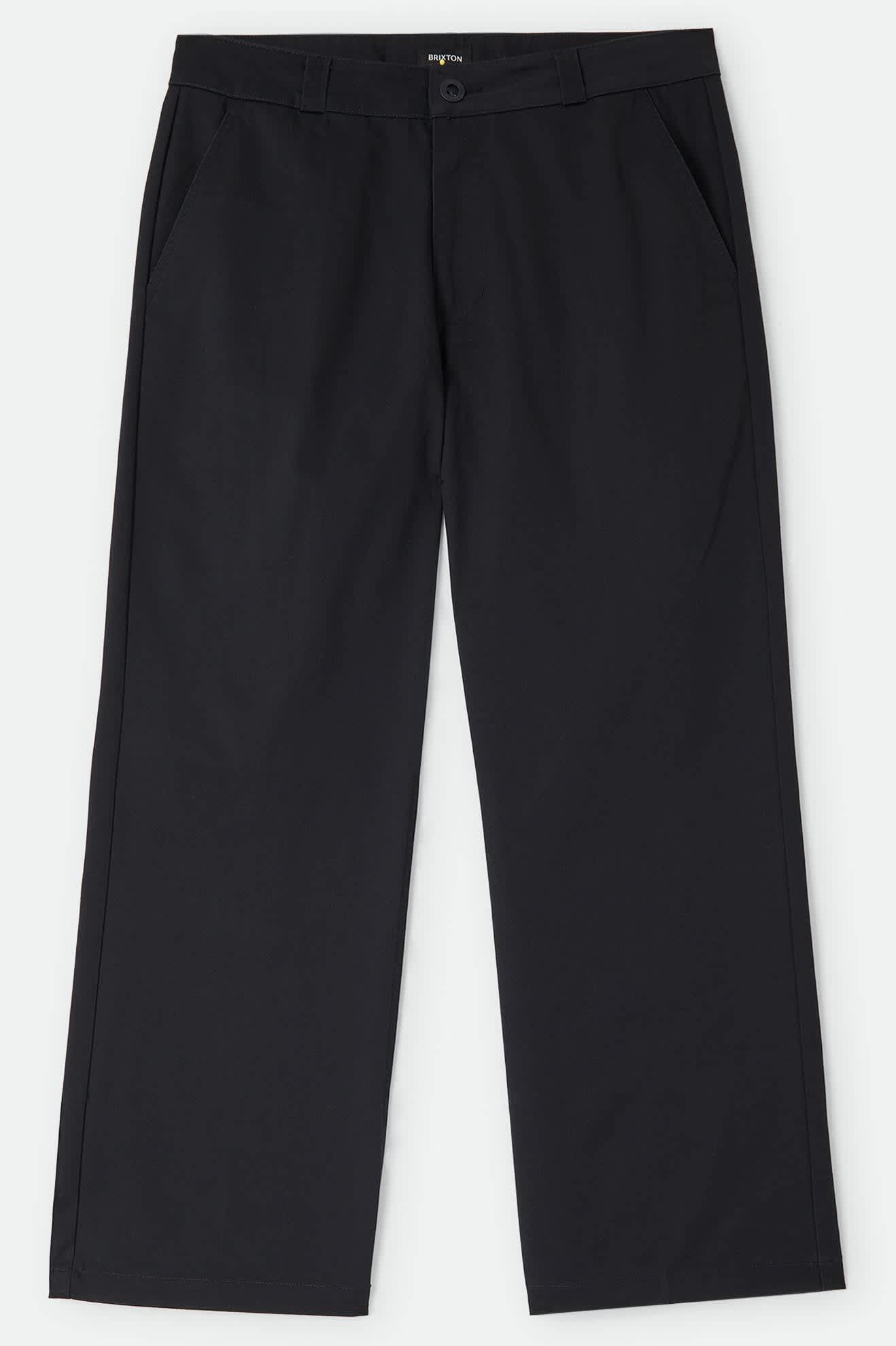 brixton-trademark-chino-pant-chinohose-schwarz-relaxed image 1