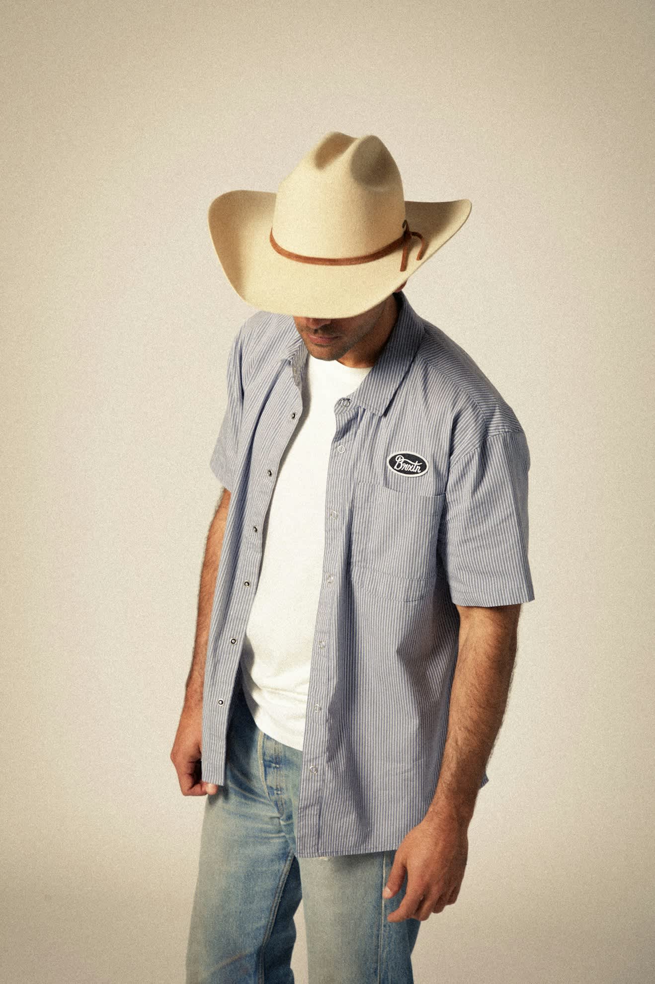 brixton-laredo-cowboyhut-bone-wollfilz-herren image 5