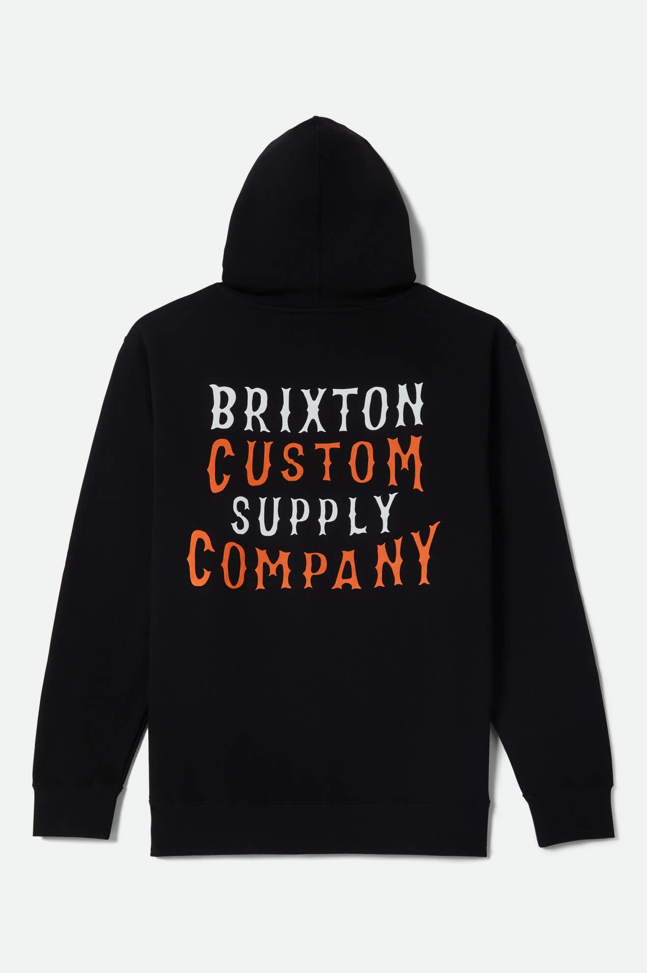 brixton-wheaton-hoodie-kapuzenpullover-schwarz-baumwolle image 2