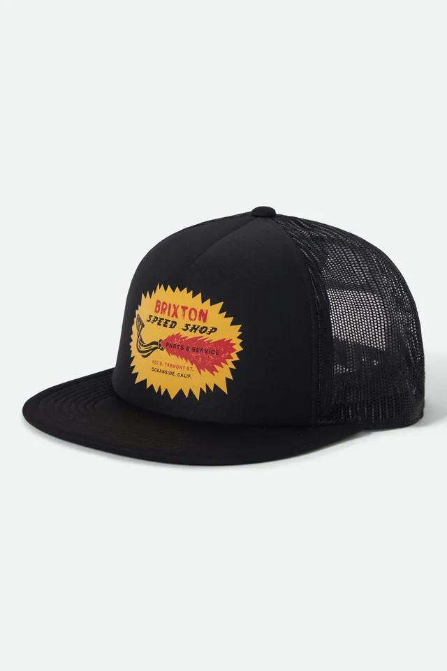 brixton-mavis-netplus-trucker-cap-black-black-mesh image 1