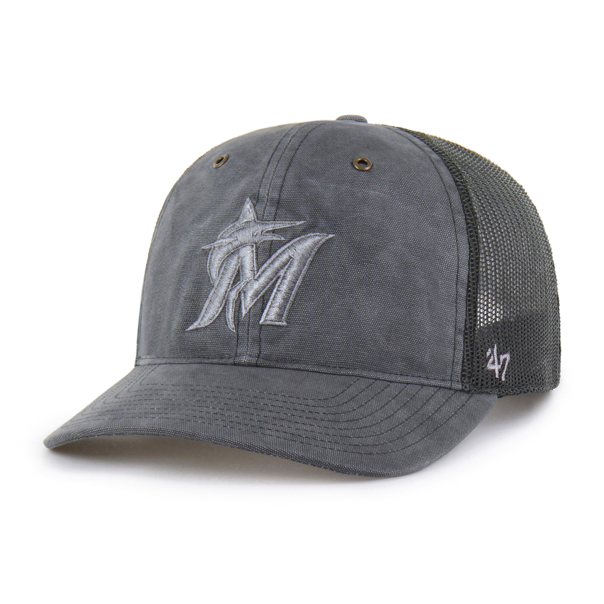 47-trucker-miami-marlins-carhartt-cap-schwarz-snapback image 4
