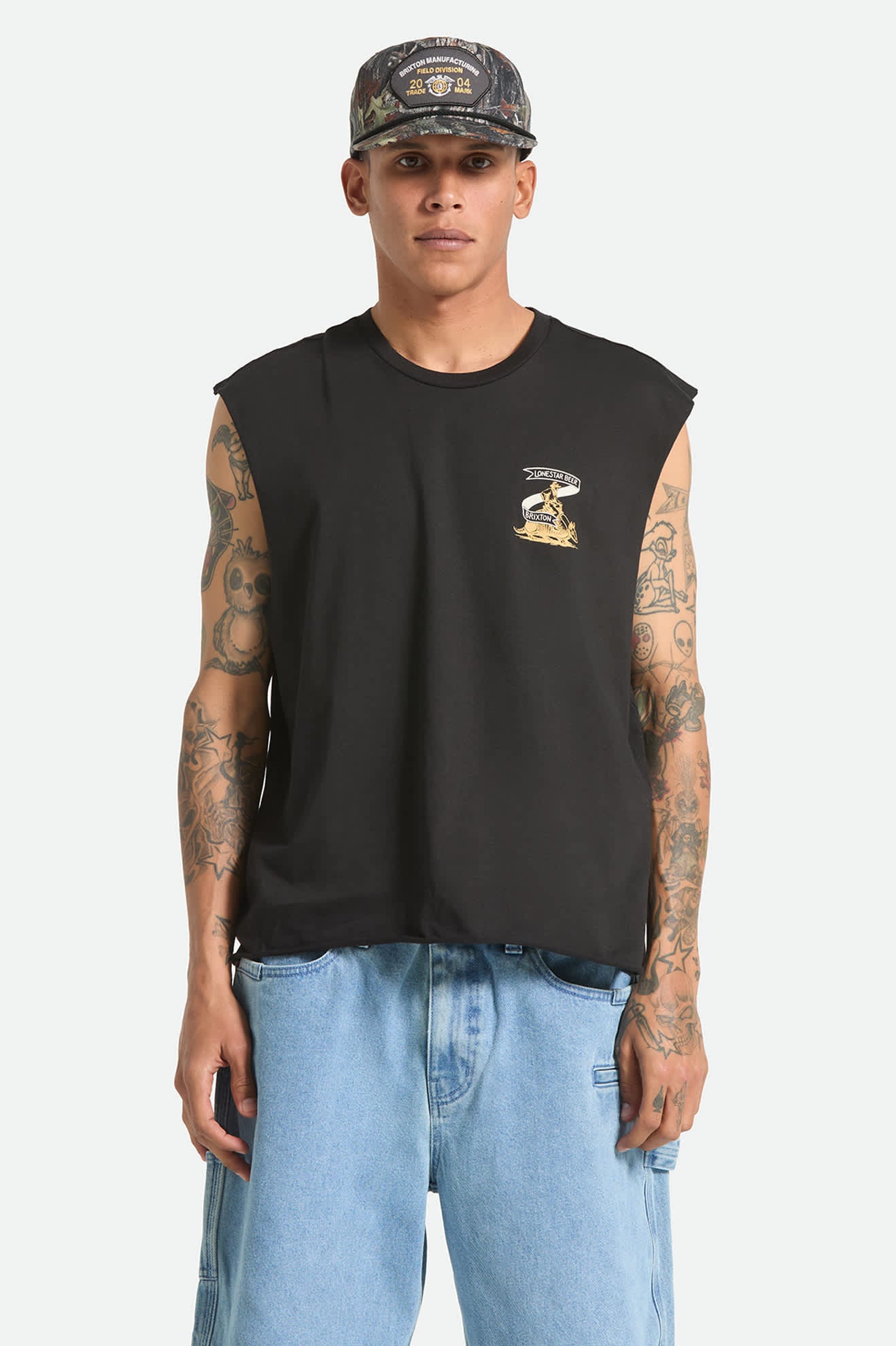 brixton-lone-star-armadillo-muscle-t-shirt-schwarz image 2