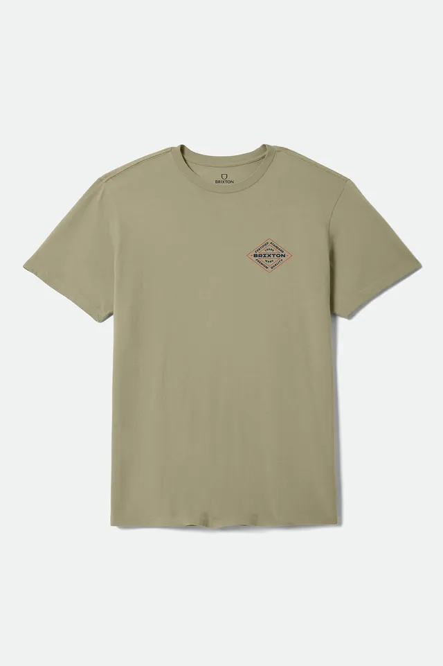 brixton-lowry-standard-t-shirt-olive-surplus-worn-wash image 1