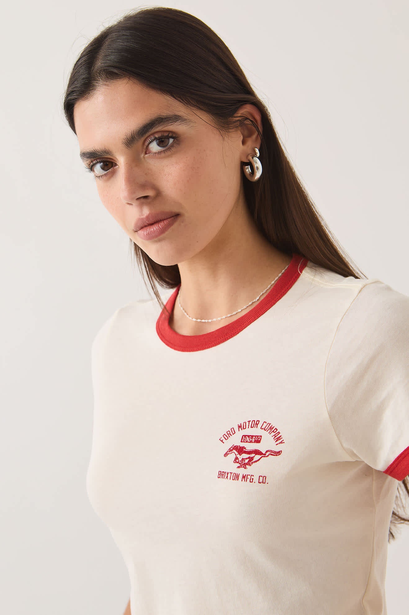 brixton-ford-mustang-baby-ringer-t-shirt-wei image 3
