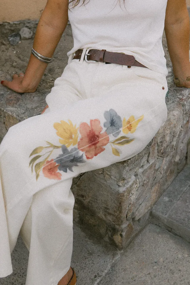 brixton-chloe-5-pocket-hose-off-white-floral-baumwolle image 1