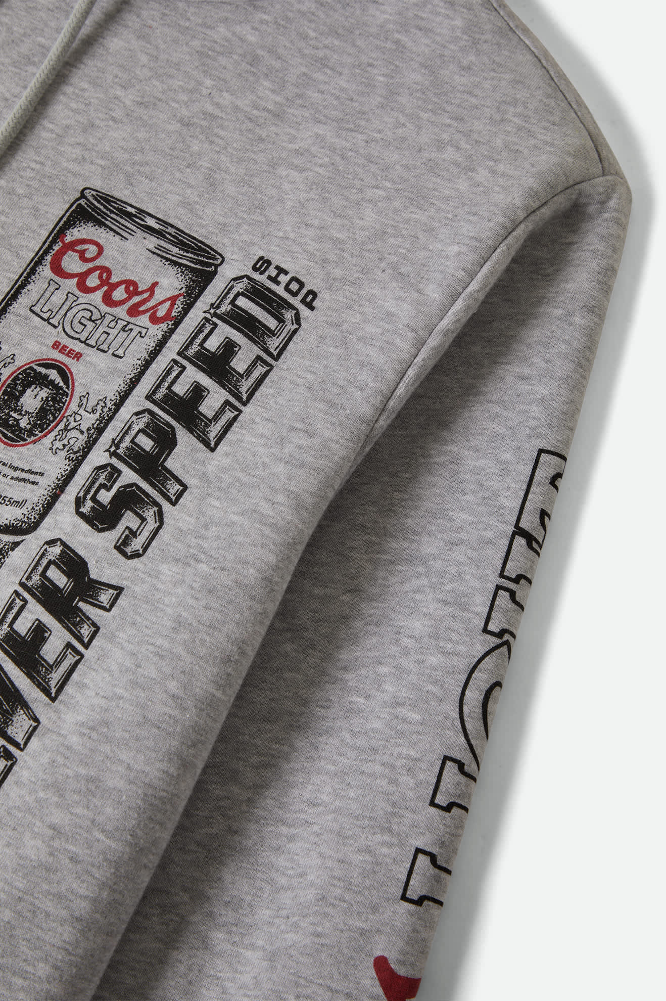 brixton-coors-light-silver-speed-hoodie-heather-grey image 6