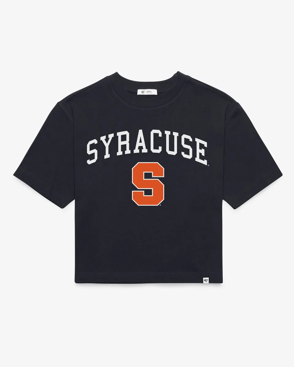 47-brand-reed-city-syracuse-orange-damen-t-shirt-navy-cropped image 1