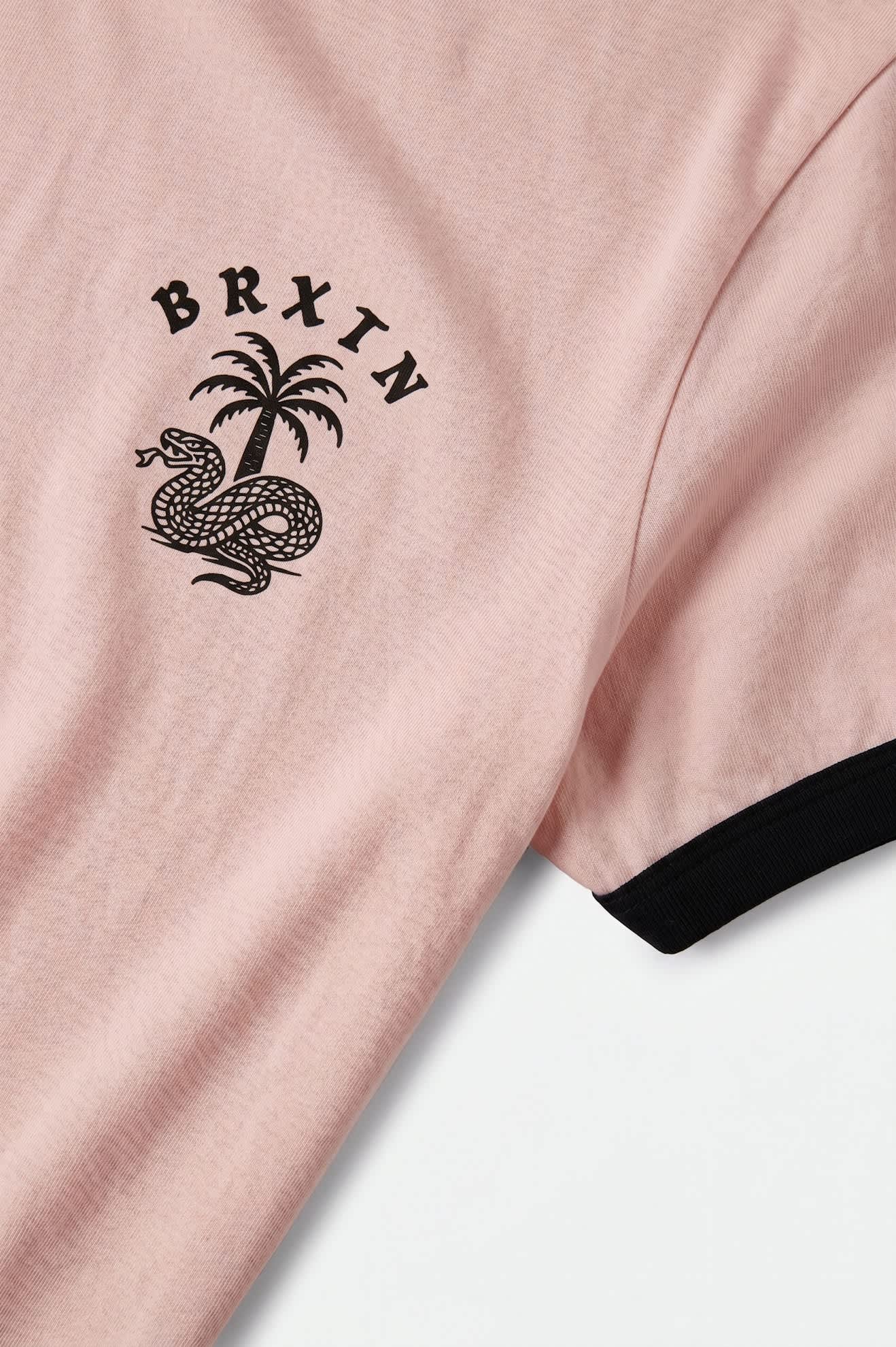 brixton-serpent-baby-t-shirt-chalk-pink-black-slim-fit image 3
