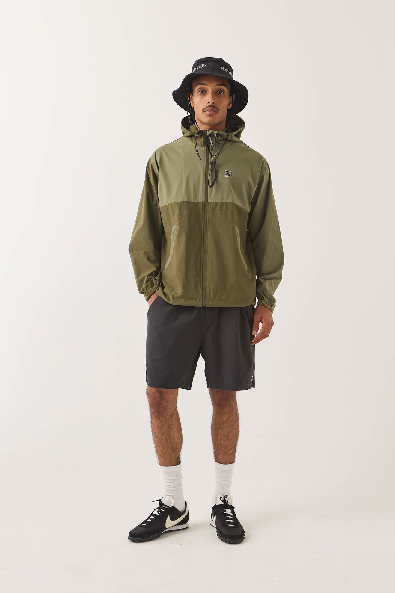 brixton-everyday-vintage-wash-short-black-baumwolle image 2