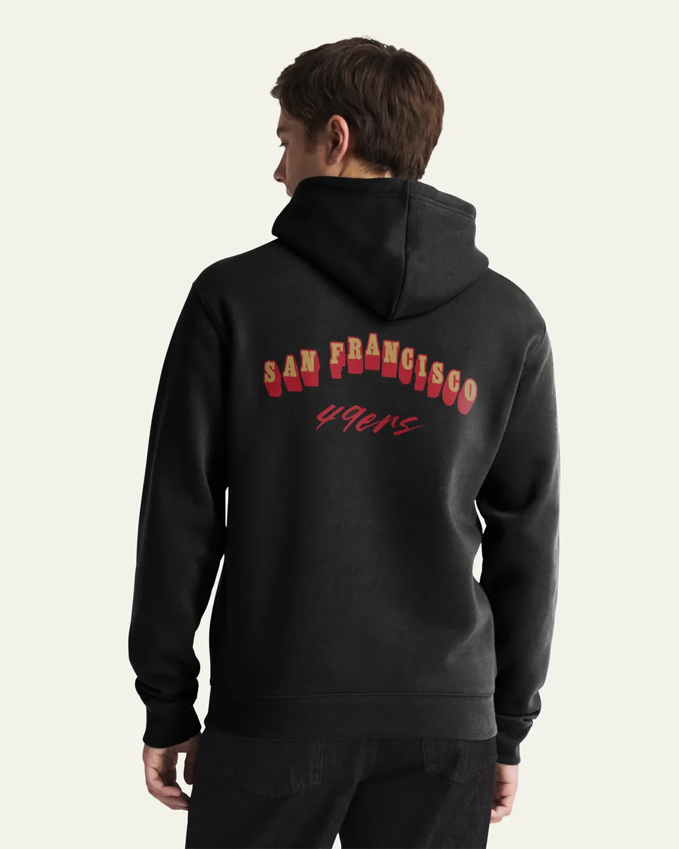 47-brand-headline-49ers-game-mark-hoodie-schwarz-fleece image 1