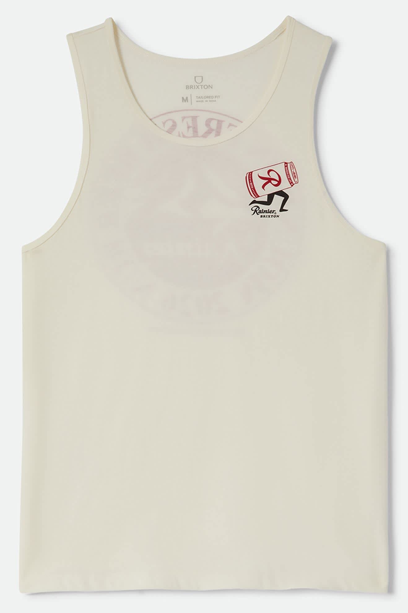 brixton-rainier-beer-run-tank-natural-baumwolle-print image 1
