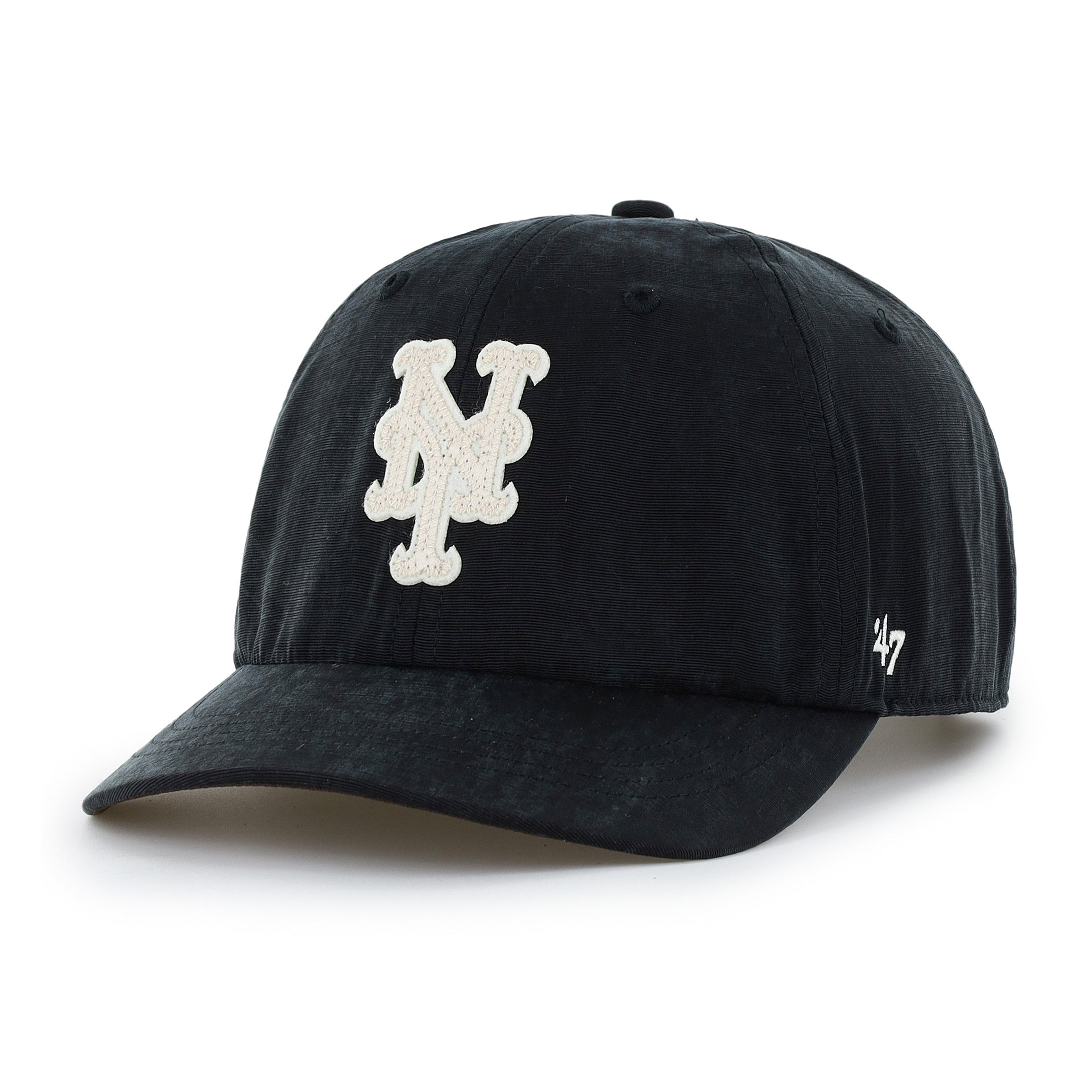 47-clean-up-short-visor-cap-mets-schwarz image 1