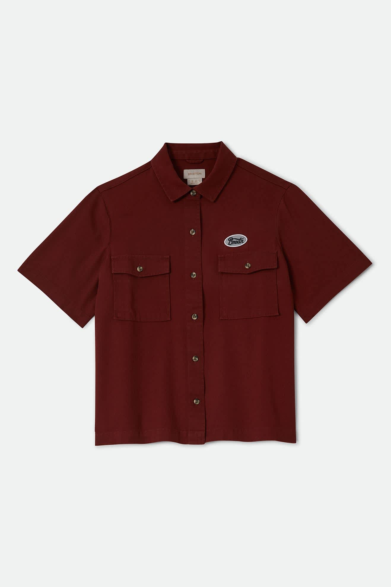 brixton-mechanics-damenhemd-dark-brick-twill image 2