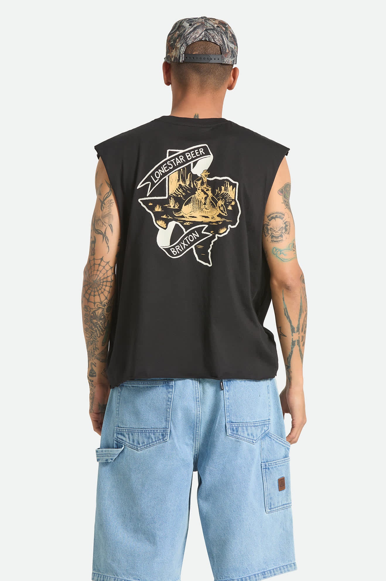 brixton-lone-star-armadillo-muscle-t-shirt-schwarz image 3