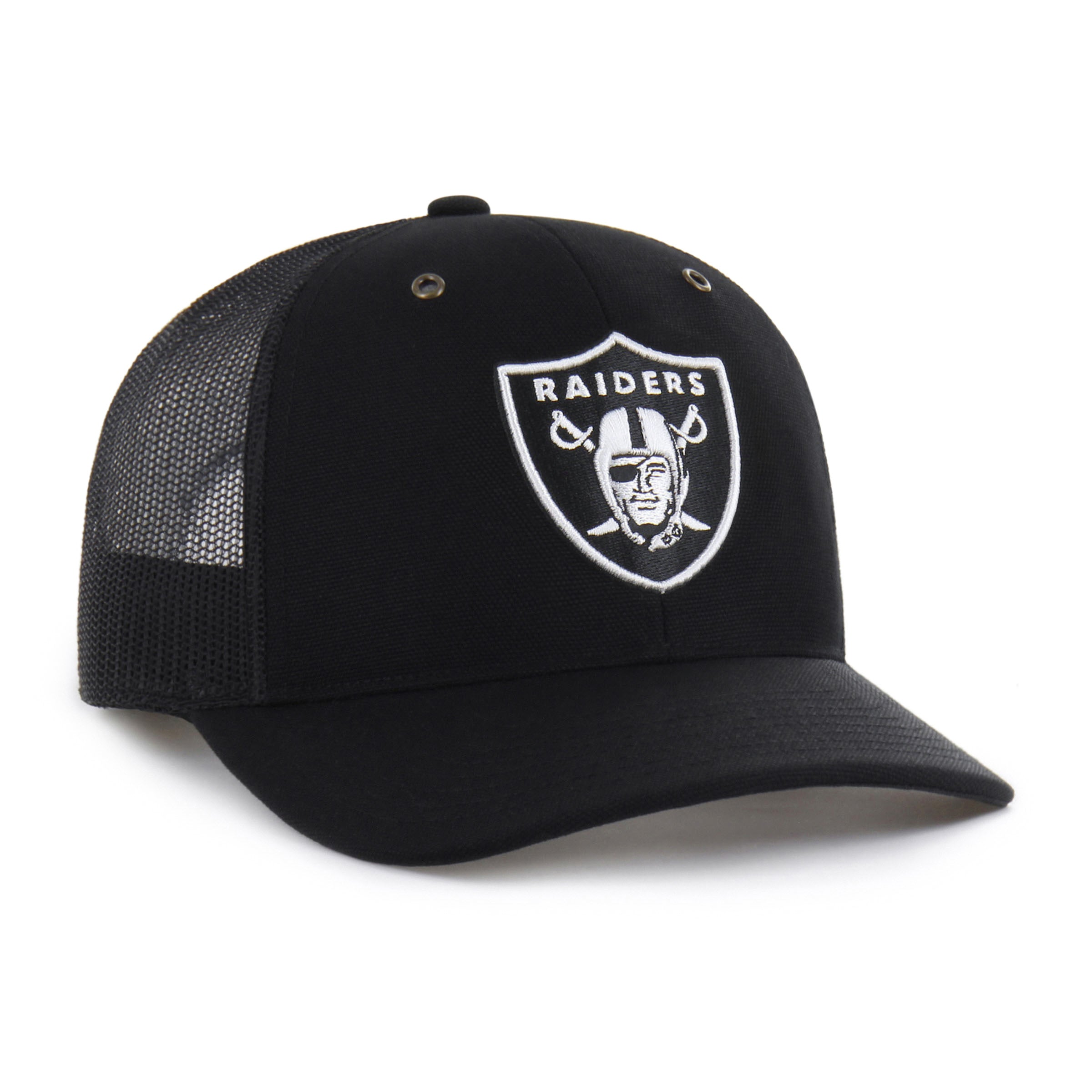 47-brand-las-vegas-raiders-carhartt-trucker-rf-cap-schwarz image 4