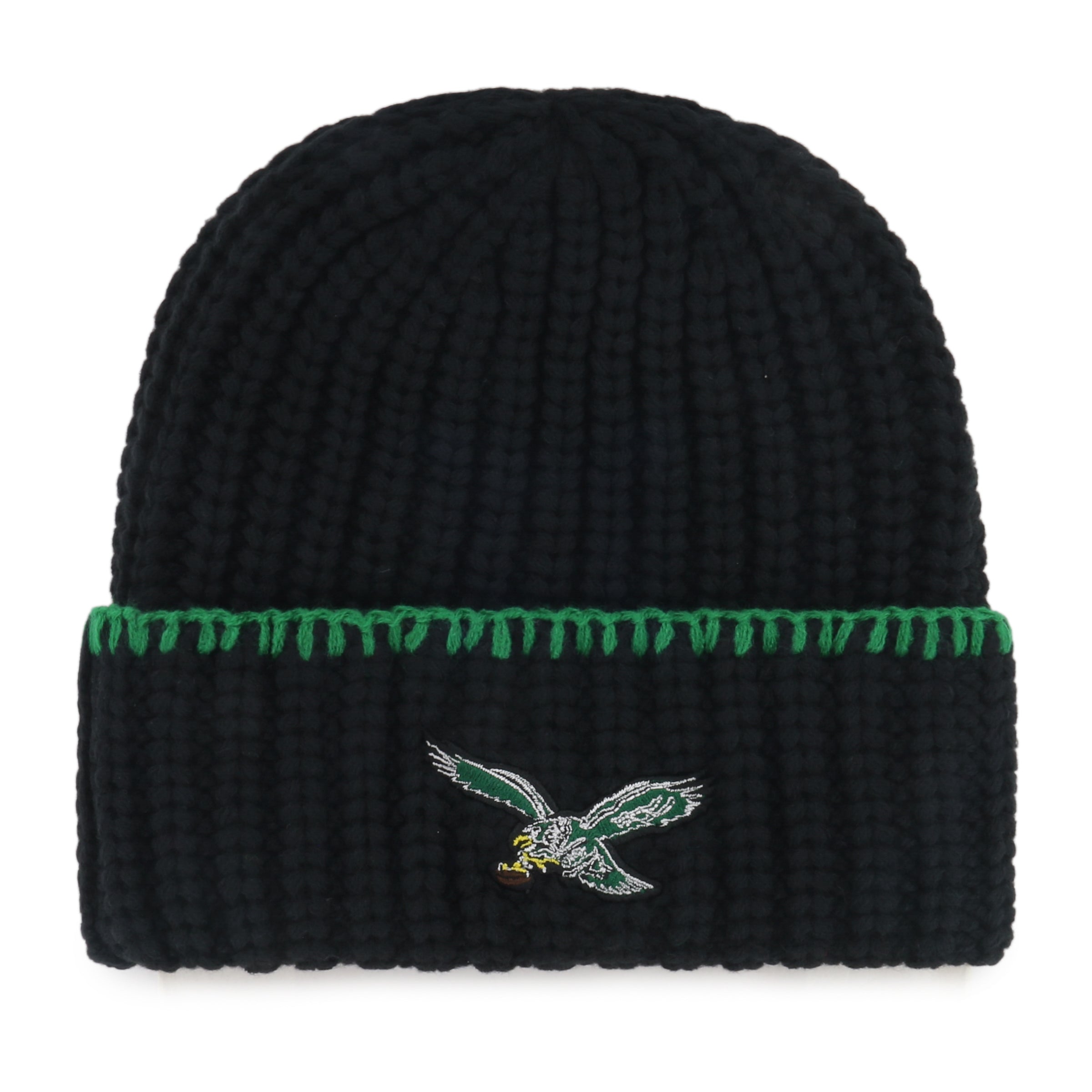 47-knits-philadelphia-eagles-blanket-stitch-m-tze-schwarz-damen image 2