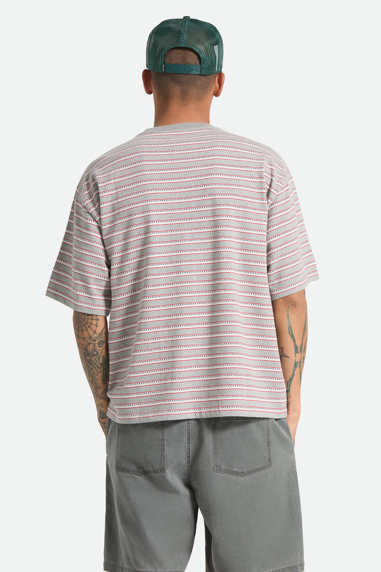 brixton-poolside-pique-box-crop-t-shirt-heather-grey image 4