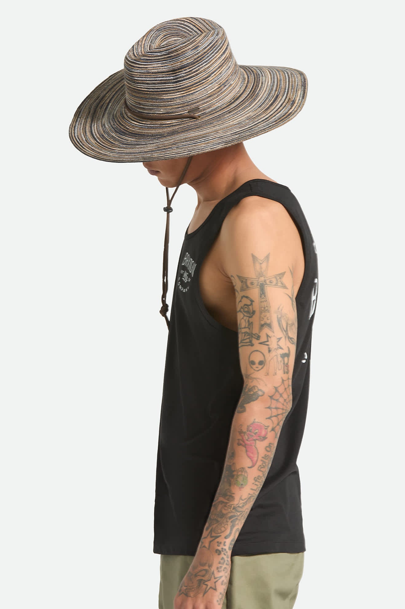 brixton-mitch-packable-strohhut-braun-papierstroh image 3