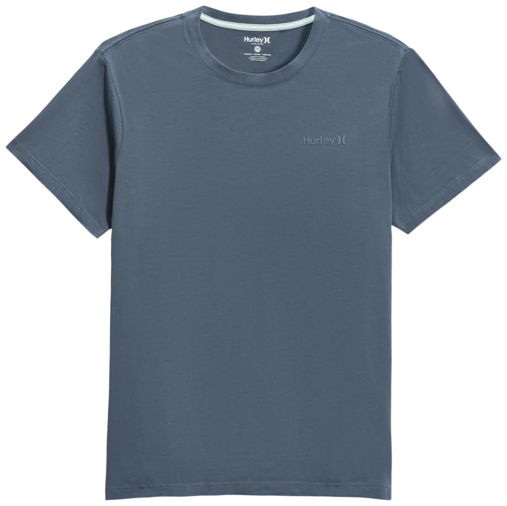 hurley-amped-tee-herren-t-shirt-grau-navy-gr-s image 3
