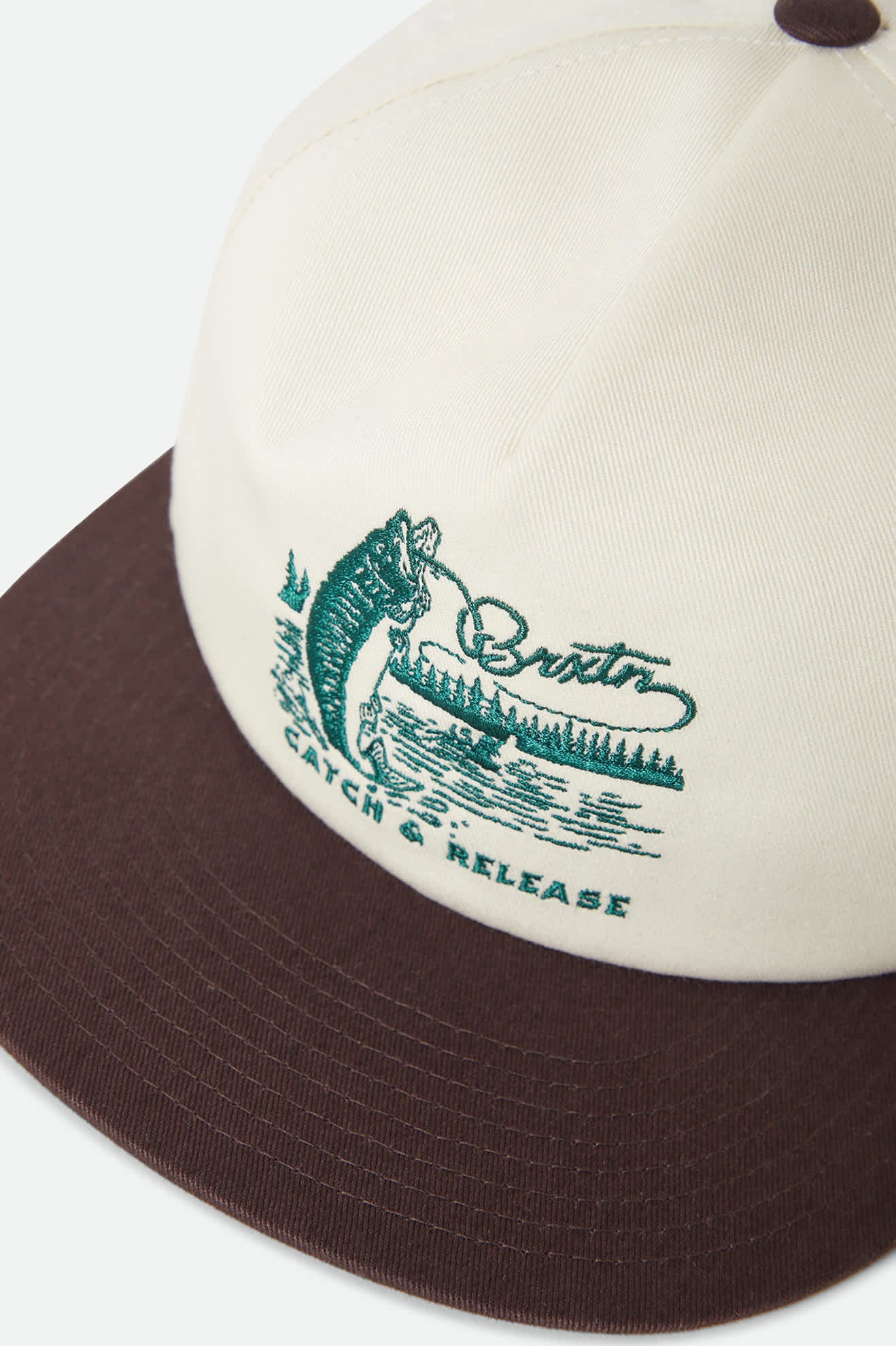 brixton-catch-and-release-snapback-cap-off-white-brown image 4