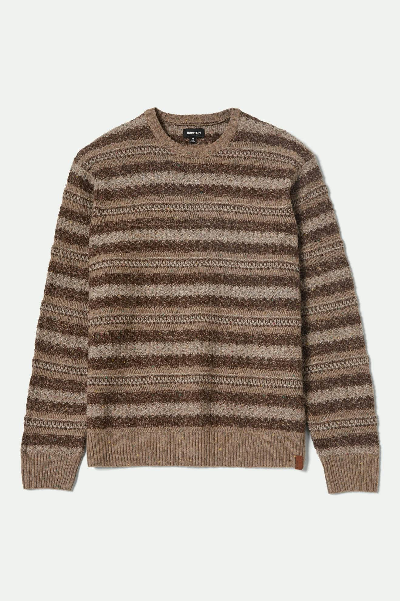 brixton-midnight-crew-sweater-multi-neutral-stripe-pulli image 3