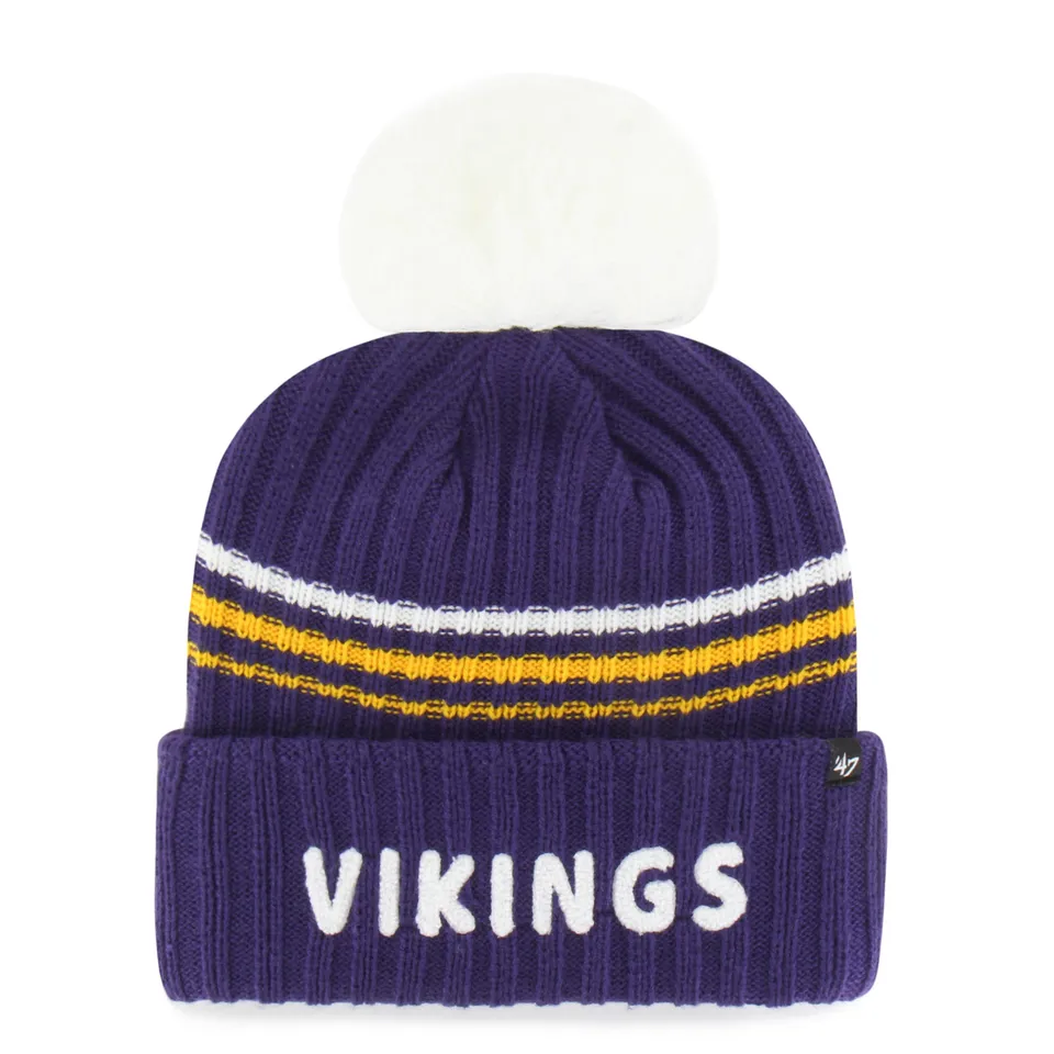 47-brand-knits-minnesota-vikings-fuzzy-script-m-tze-purple image 1