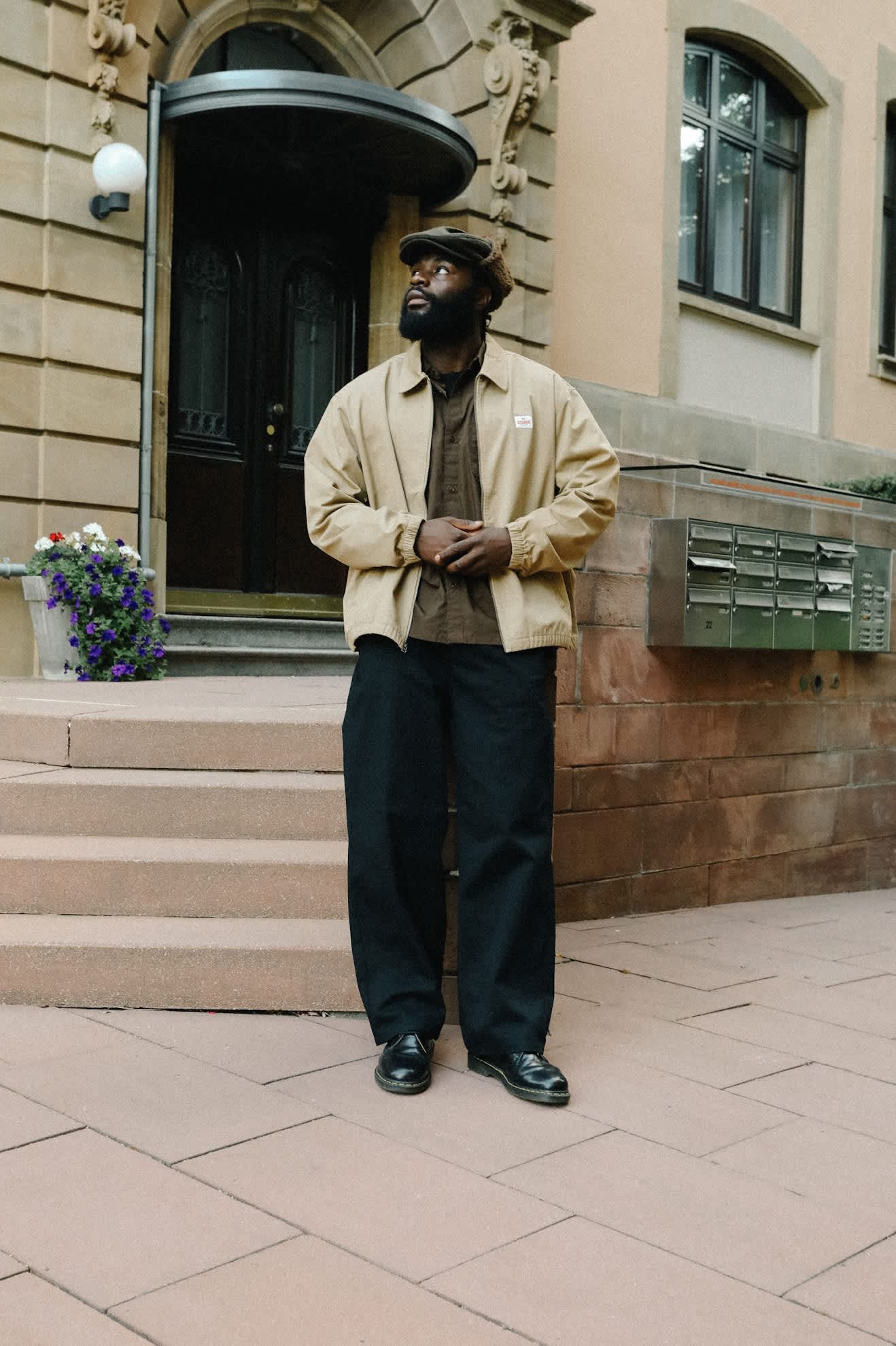 brixton-trademark-chino-pant-chinohose-schwarz-relaxed image 8
