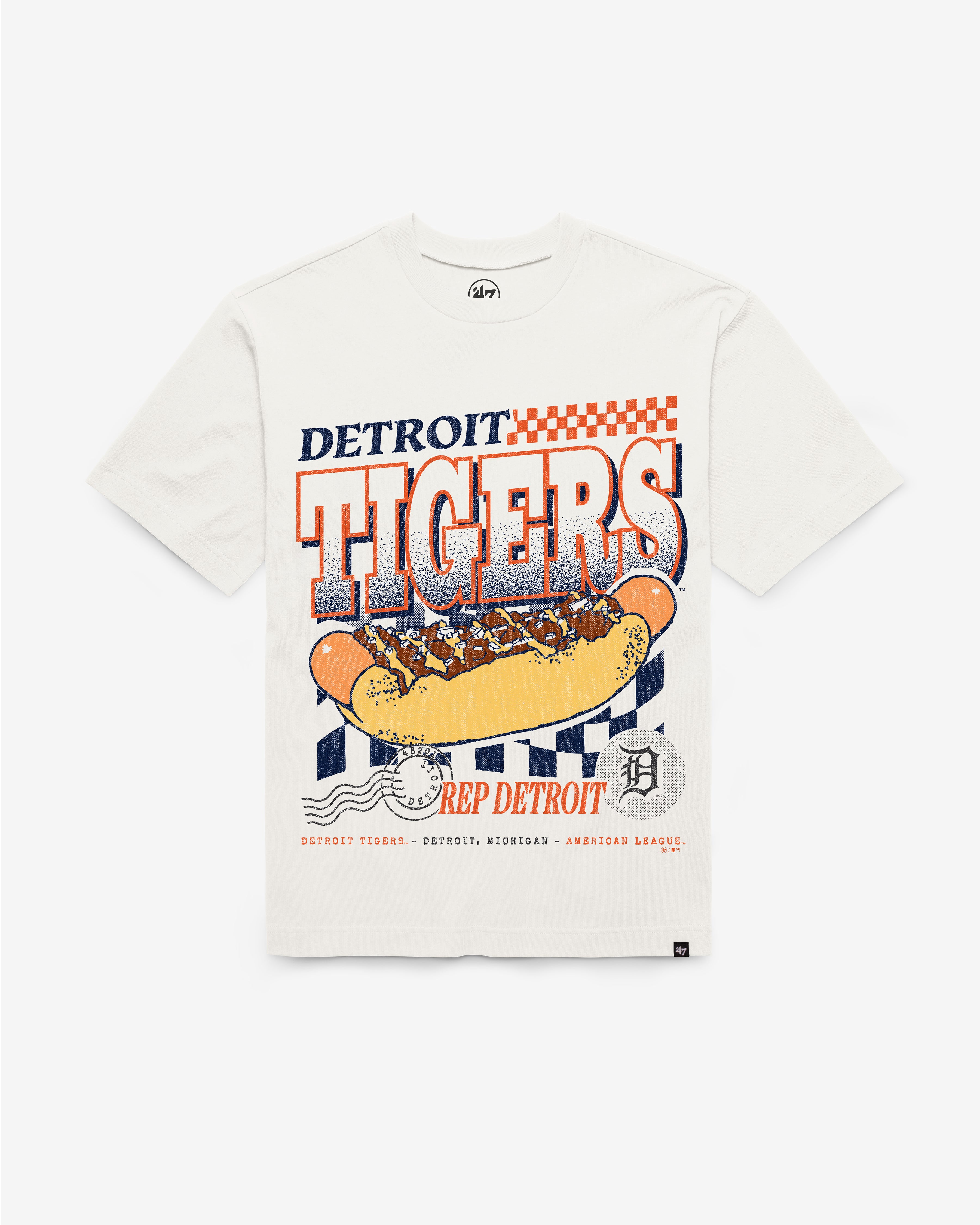 47-brand-47-foundation-tee-detroit-tigers-on-the-grill-t-shirt-sandstone image 1