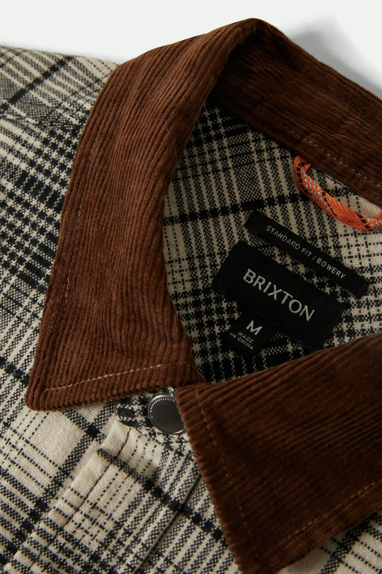 brixton-builders-bowery-flanellhemd-off-white-black-stretch image 5