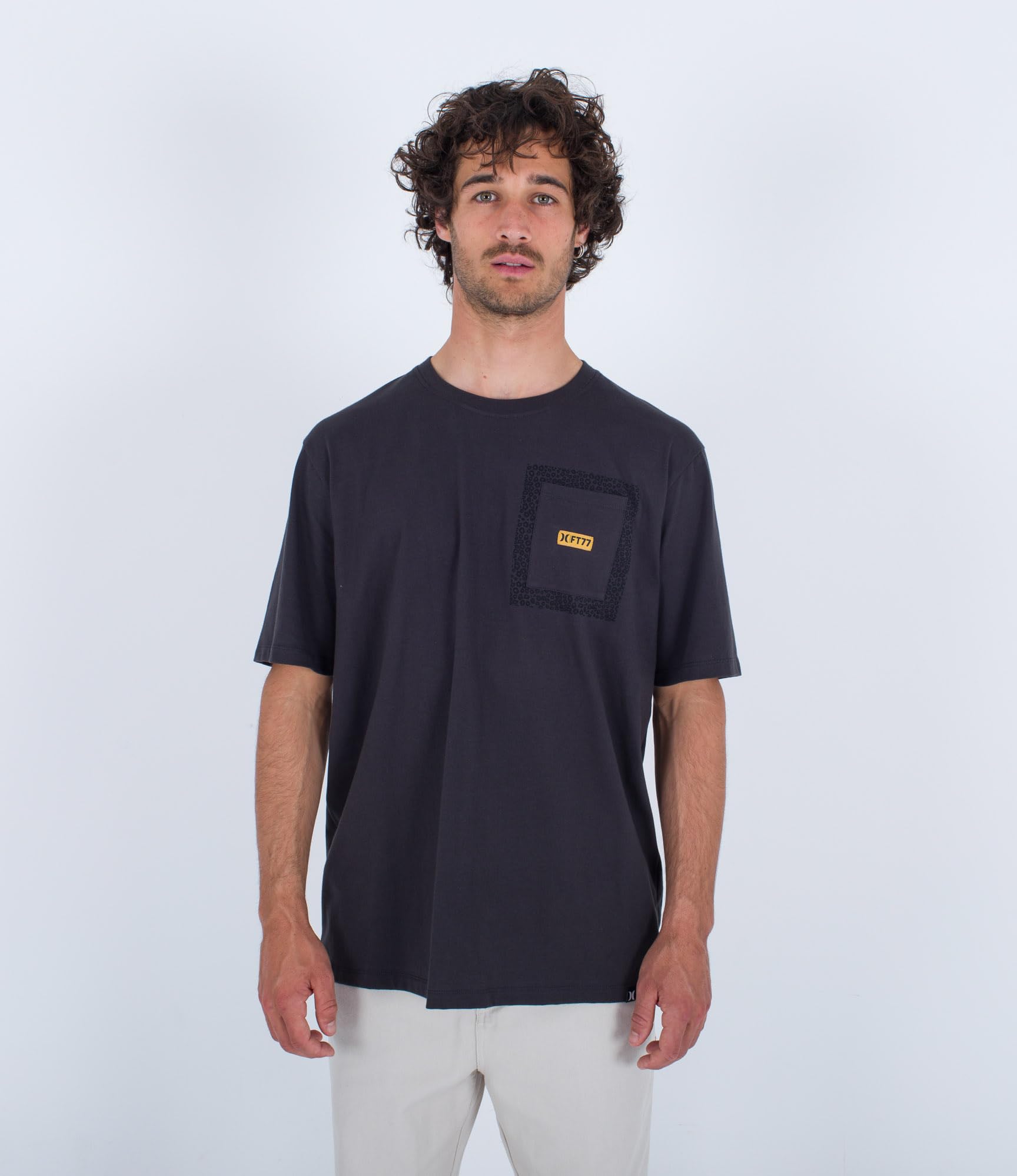 hurley-toledo-pocket-t-shirt-schwarz-m-herren-baumwolle image 2