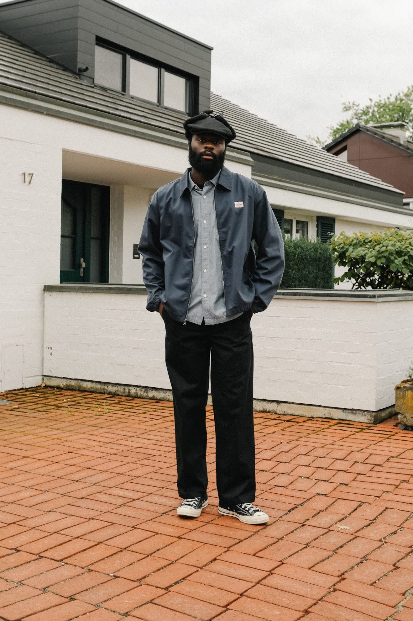 brixton-trademark-garage-jacke-washed-navy-herren-leicht image 7