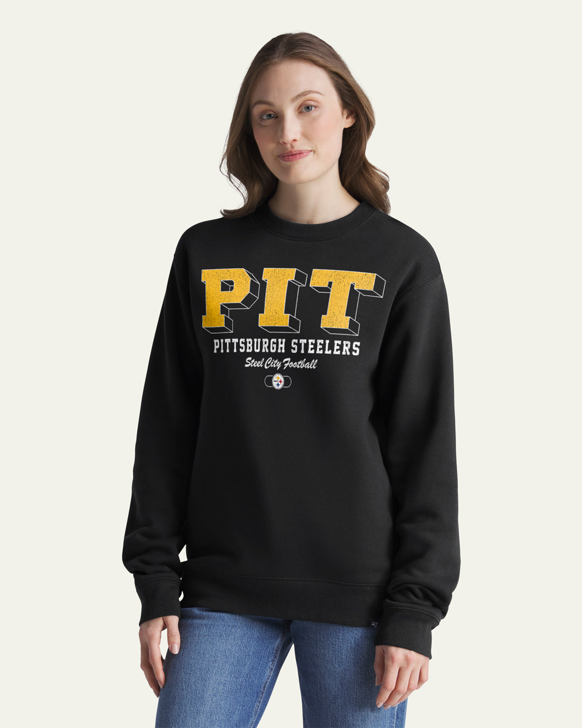 47-headline-crew-steelers-standing-tall-sweatshirt-schwarz-herren image 3