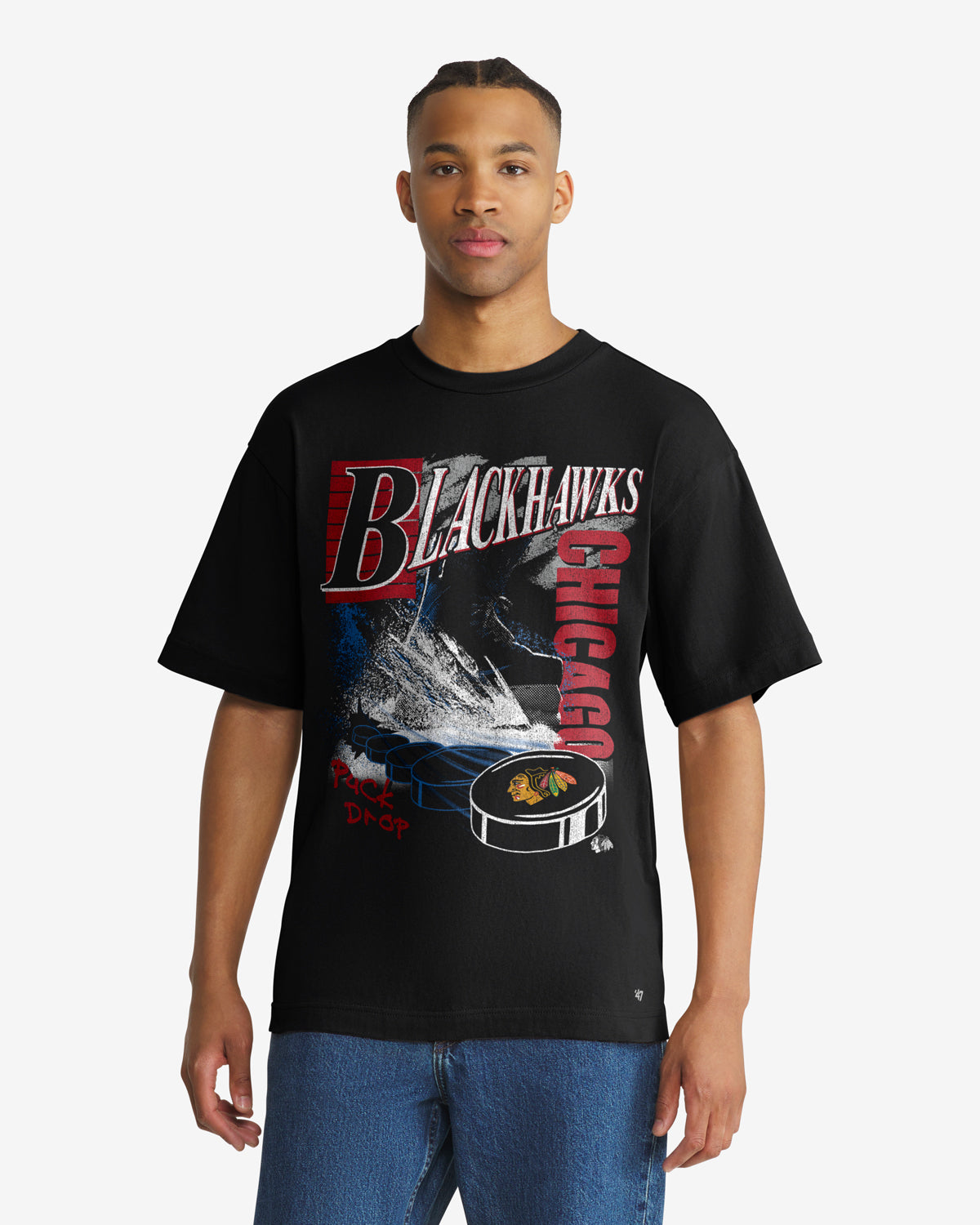 47-foundation-tee-chicago-blackhawks-t-shirt-schwarz image 1
