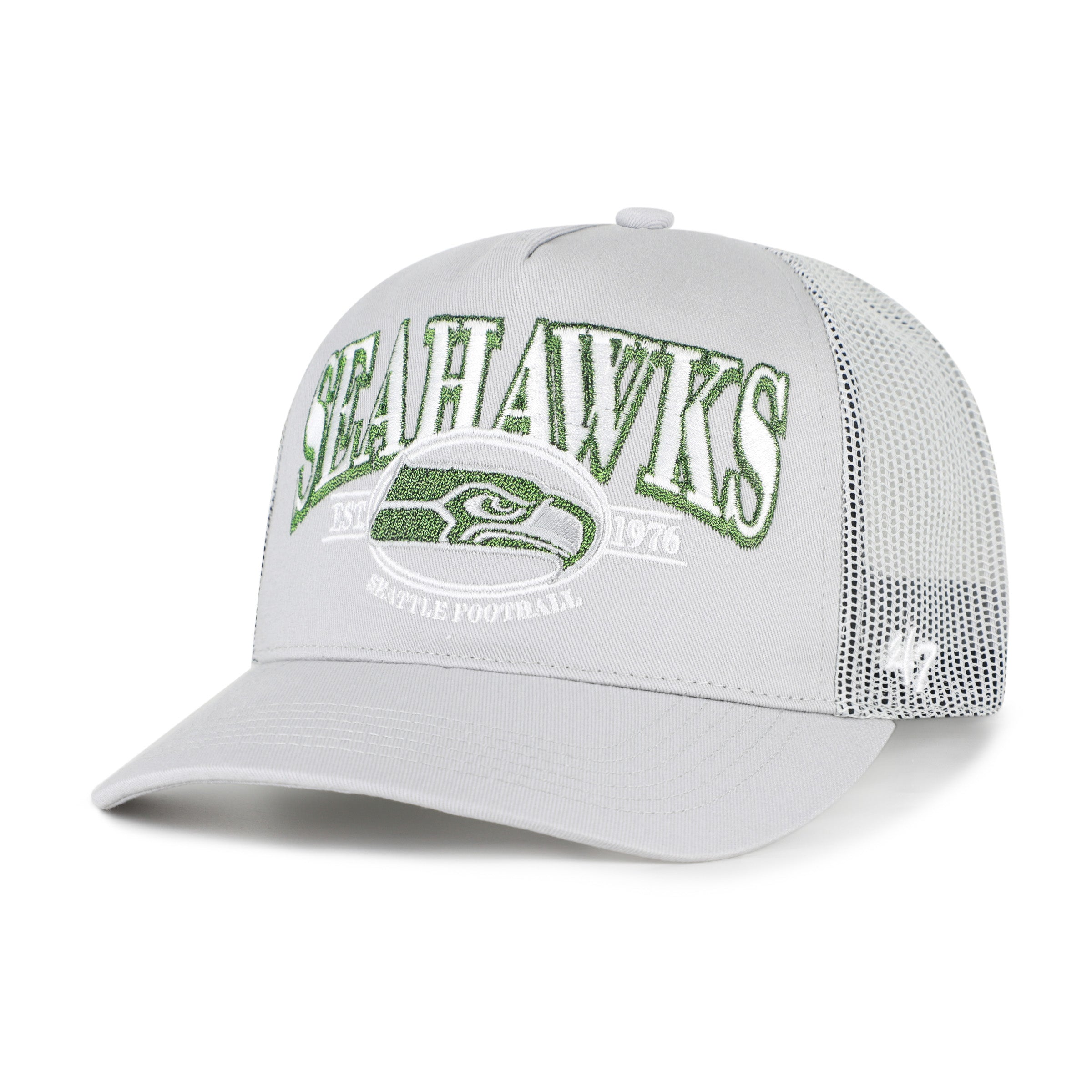 47-brand-hitch-seattle-seahawks-rivalry-deluxia-cap-grau-snapback image 1