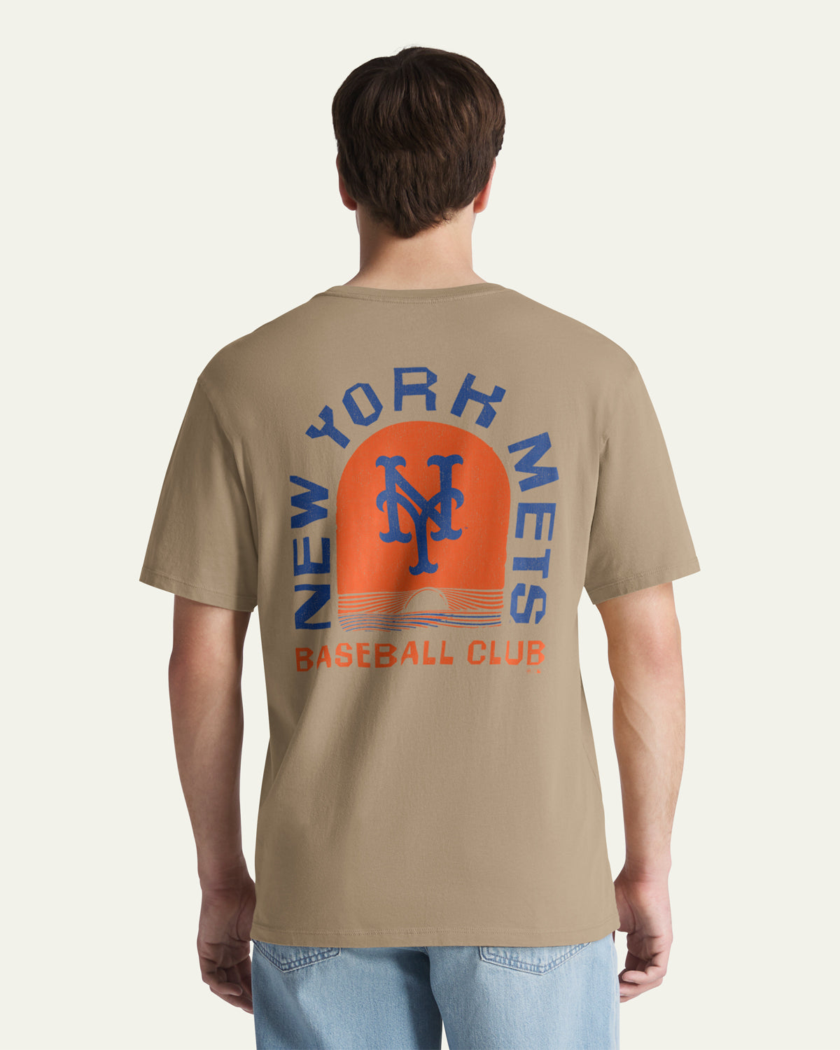 47-brand-foundation-mets-bleacher-t-shirt-herren-khaki image 1