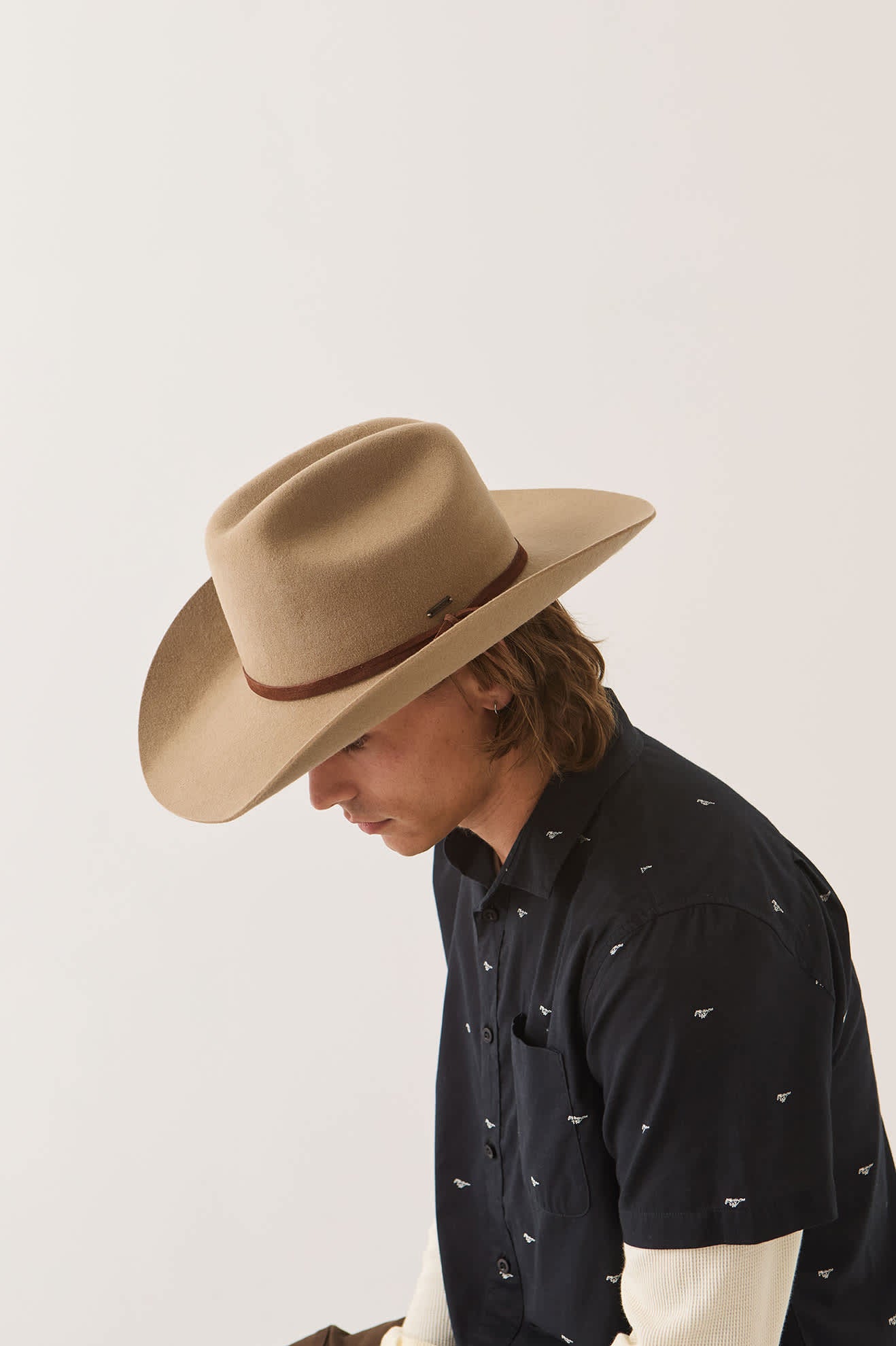 brixton-laredo-cowboy-hut-khaki-wollfilz-wasserabweisend image 4