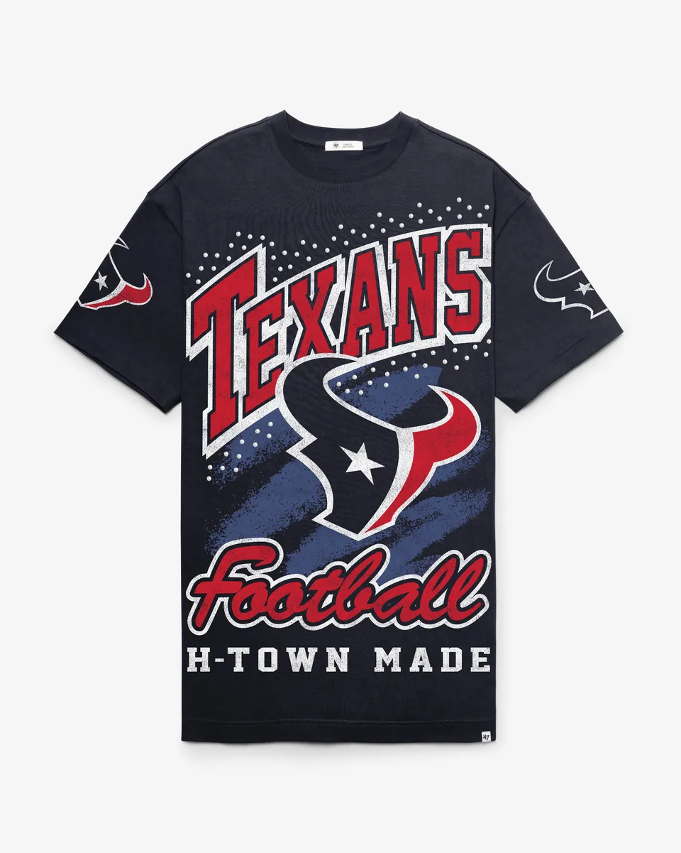 47-brand-foundation-gemstone-swash-t-shirt-kleid-navy-texans image 1