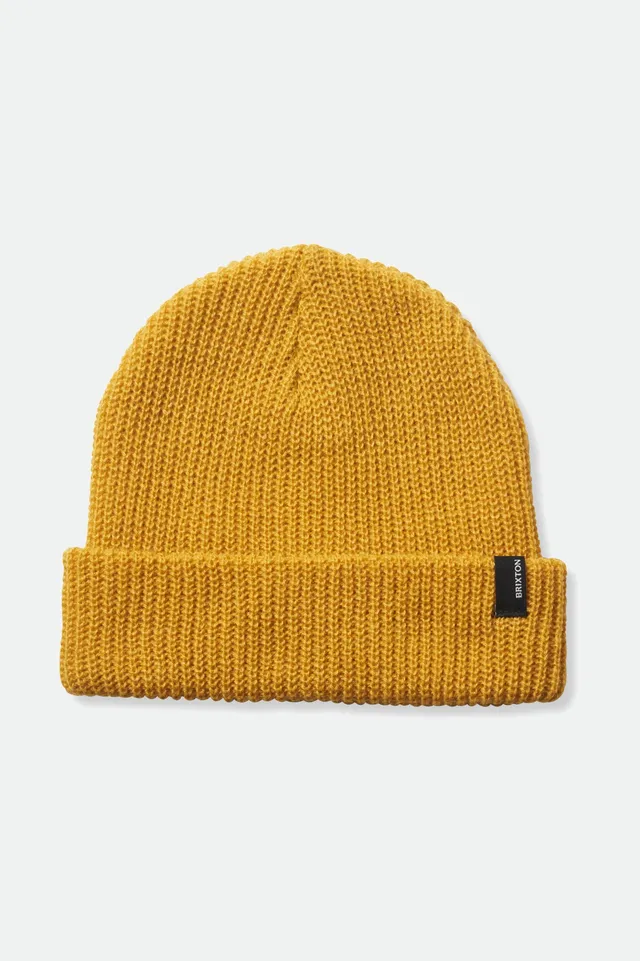 brixton-heist-beanie-strickm-tze-mustard-acryl image 1