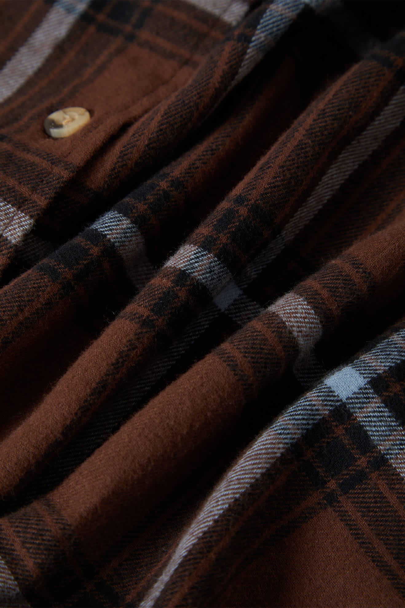 brixton-bowery-vintage-overshirt-flanellhemd-braun-blau image 6