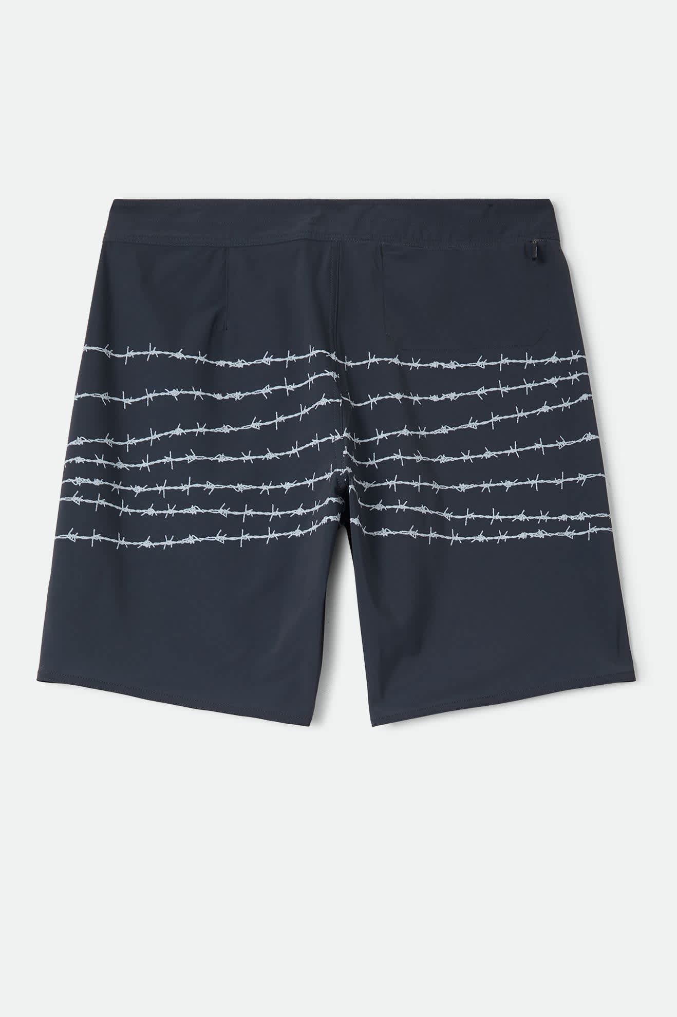 brixton-blitz-boardshort-19-schwarz-barb-wire image 7