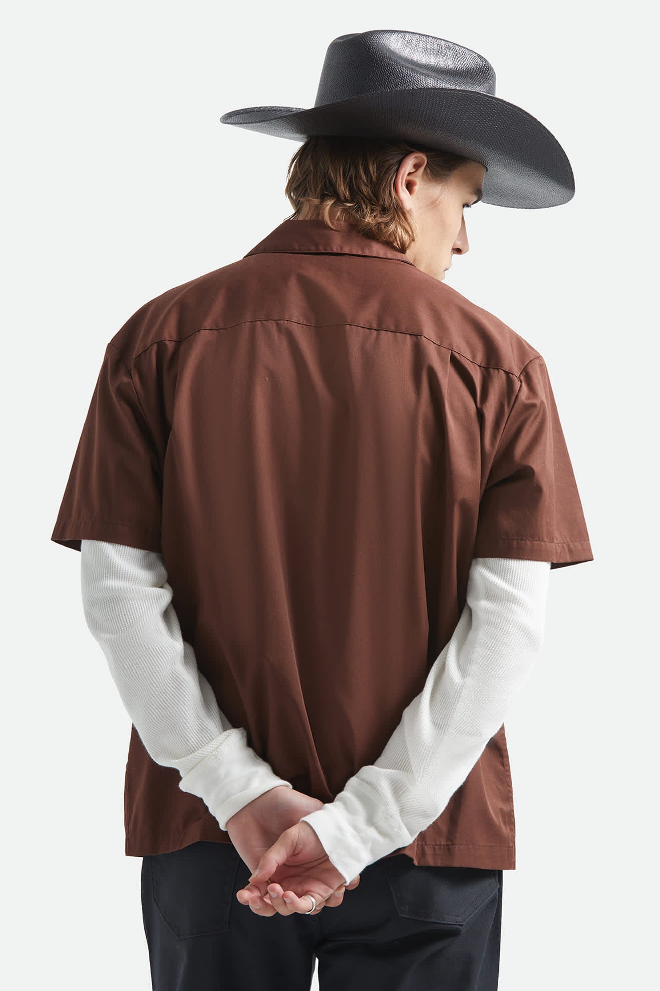 brixton-builders-olson-kurzarm-hemd-chocolate-twill image 4