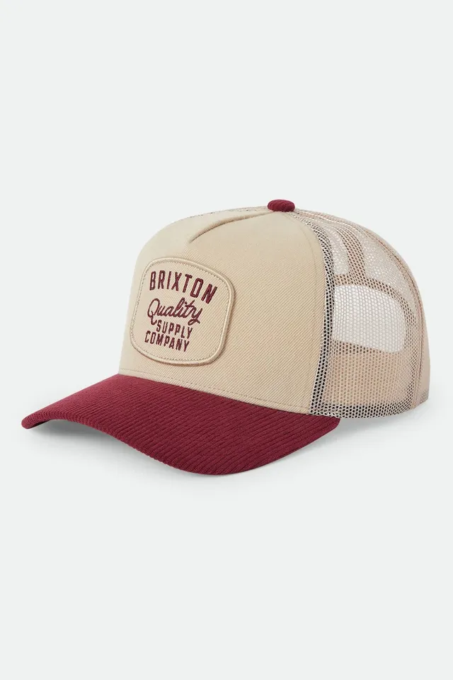 brixton-hubal-trucker-hat-oatmeal-brick-cord image 1